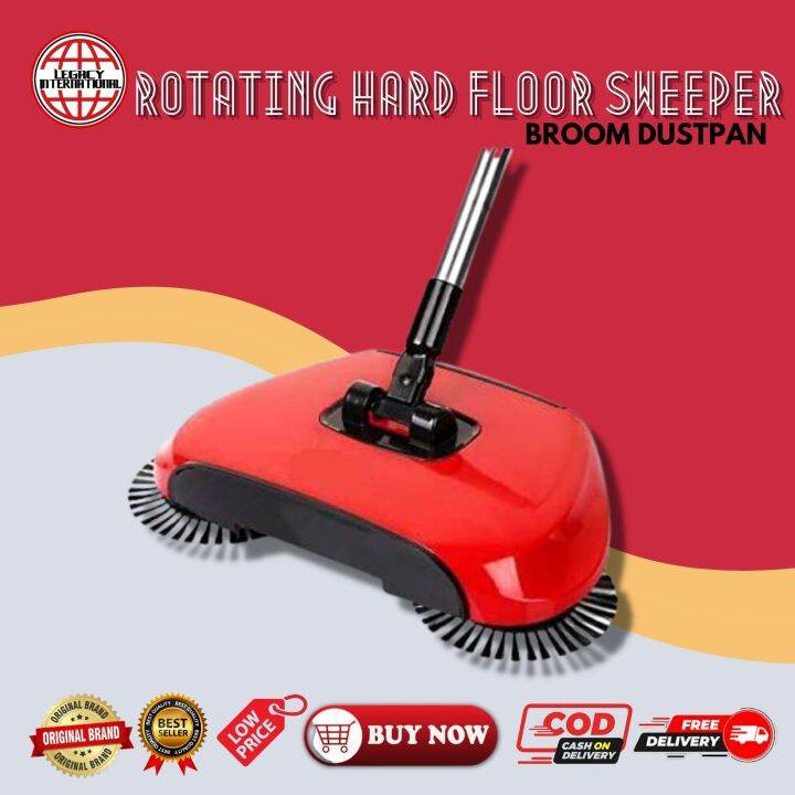 Original Rotating Hard Floor Sweeper Sweeper Cleaner Vacuum Mop Mop With Spinner Broom