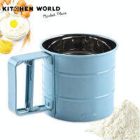 CUP SHAPE PRESS FLOUR SIEVE BLUE COLOR