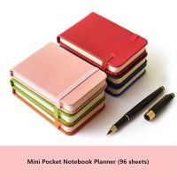 SFJHF เครื่องเขียนสำหรับอ่านหนังสือสมุดรายสัปดาห์รายเดือน96แผ่นสมุดบันทึก Notebook Mini เล่ม A7สมุดกระเป๋าโน๊ตบุ๊ค