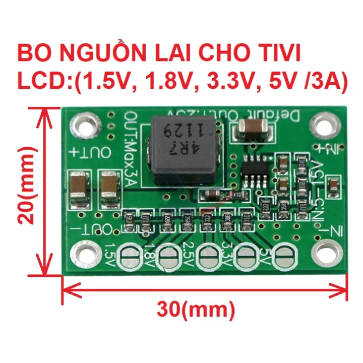BO NGUỒN ĐA NĂNG LAI CHO MAIN TiVi LCD (1.5V, 1.8V, 3.3V, 5V /3A)