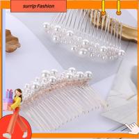 SURRIP FASHION 1 PC เครื่องประดับผมเครื่องประดับผมเจ้าสาวประดับผมเจ้าสาวหวีเสียบผมไข่มุกกิ๊บติดผม