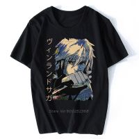 Retro Mens Vinland Saga T Shirt Short Sleeve Cotton T-shirt Casual Japanese Thorfinn Karlsefni Manga Anime Tee Tops Harajuku