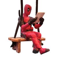 【CC】●◇♈  Car Interior Decoration Anime Pendant Deadpool Rearview Mirror Hanging Ornament Accessories