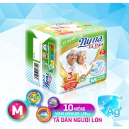 Tã Dán Người Lớn NYNA Size M 10 Miếng. Bỉm dán người già Nyna siêu thấm