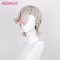 Genshin Impact Fontaine Wig Lynette Cosplay Wig Lyney Cosplay Anime Cosplay Wigs Heat Resistant Synthetic Wigs