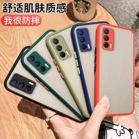 เคสโทรศัพท์ ซัมซุง Case Samsung galaxy A02 / A02S / A12 / A22 / A32 / A52 / A72 / A31/ A51 / A71 / S21Ultra / A30 / A50 / A7 2018 เคสกันกระแทก ปุ่มสีผิวด้าน กันรอยกล้อง ขอบนิ่มหลังแข็ง