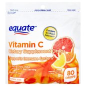 Kẹo ngậm Equate hương cam chanh đào vitamin C - 80viên