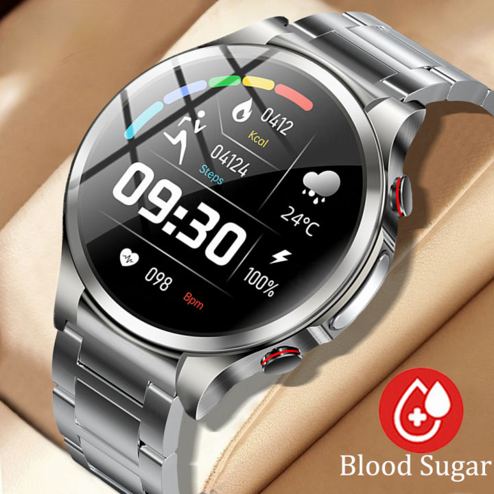 2023 Man Watch Men Smartwatch Blood Sugar ECG PPG Monitoring Women ...