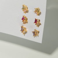 Gemini stud earring