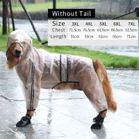 HOOPET Dog Raincoat Jumpsuit Rain Coat for Dogs Pet Cloak Labrador Waterproof Golden Retriever Jacket