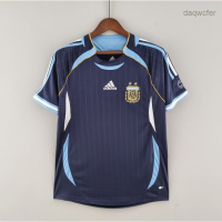 2023 NEW Retro Shirt 2006 Argentina Long Football Jersey Royal Blue（freecustom Name &amp; Logo）cheap