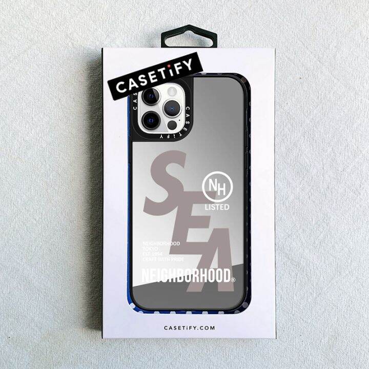 Original CASETiFY NEIGHBORHOOD WIND และ SEA โลโก้ชุบแต่งหน้า