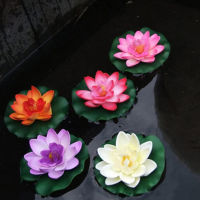 Shao 5pcs เทียมน้ำลอย EVA Lotus ดอกไม้บ่อตกแต่งถังพืชเครื่องประดับ