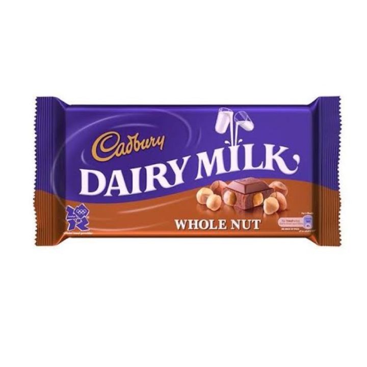items-for-you-catbury-dairy-milk-whole-nut-200g-ช็อกโกแลตแคทบูรี่แดรี่มิลค์วอลนัท-นำเข้าจากอังกฤษ