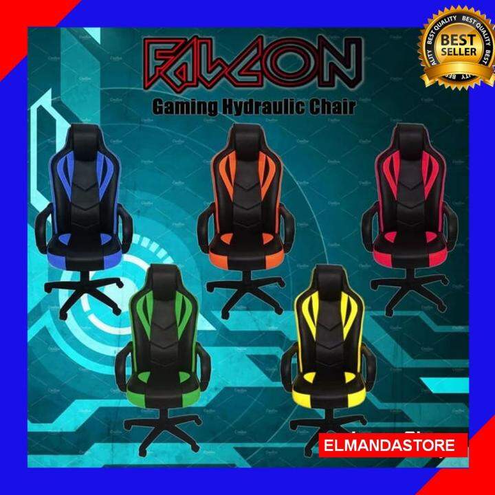 TERLARISSS Kursi Gaming / Bangku Game Falcon - Orange / KURSI GAME