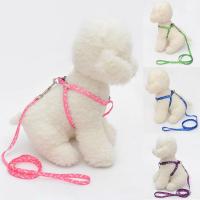 120cm Dog Traction Rope Traction Rope Chest Strap Rope Adjustable Cloth Colorful Printed Small Pet Dog Traction Rope Leashes