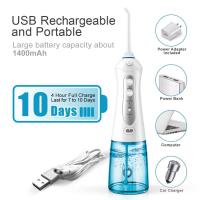 ZZOOI USB Rechargeable Oral Irrigator High-quality Three Modes Waterproof Teeth Dental Water Flosser Oral Care Tools 250x76x63mm