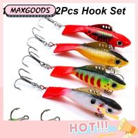 MAXG High Quality Artificial Walleye Jigs Ice Fishing Lure With Hook Winter Fish Lures Carbon Steel Three-jaw Hook