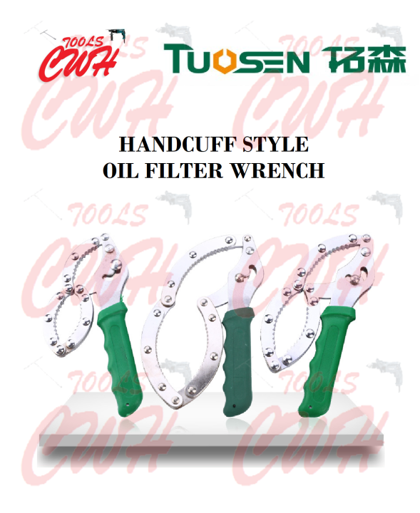 Prc Tuosen Handcuff Hand Cuff Type Style Design Adjustable Chain Oil Filter Wrench Plier Steel