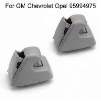 คลิปที่บังแดดรถยนต์2ชิ้นตะขอฐานที่หนีบรองรับที่บังแดดรถยนต์สีเทาสำหรับ Gm เชฟโรเลตโอเปล95994975 Cruze Sonic Spark