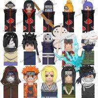 Naruto Sasuke SAKURA Kakashi Obito Jiraiya Tsunade อะนิเมะตุ๊กตา MINI Action ตัวเลขของเล่นการ์ตูนประกอบบล็อกเด็กของขวัญวันเกิด-Cailine