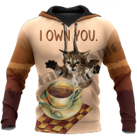 Plstarcosmos 3 dprint Newfashion coffee cat art streetwear long sleeve Unisex men / women funny hoodies / Sweatshirt / zip style-5