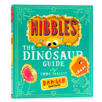 English original genuine picture book nibbling book little yellow monster nibble dinosaur guide nibbles the dinosaur guide hole Book Small mechanism flipping game book interesting story Picture Book Emma yarlett