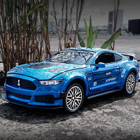 โมเดลรถฟอร์ด Shellby GT500รถโลหะผสมขนาด1:32ของเล่นรถไฟเสียงรถ Diecast คนรักของสะสมวันเกิดสำหรับเด็กของขวัญโลหะเด็กผู้ชาย