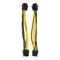 2 Pack Graphics Card 6 Pin to 8 Pin PCIe Adapter Power Cable (GPU Video Graphics Card Power Cable) 7.8 Inch