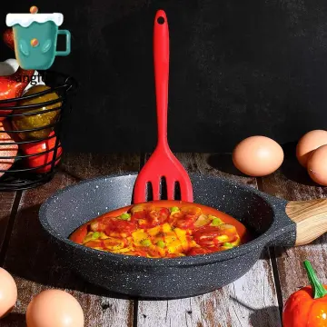 Silicone Small Frying Shovel High Temperature Resistant Mini Spatula Fried  Egg Shovel Stainless Steel Cooking Non-stick Spatula