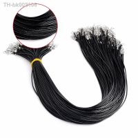 ✸ 10pcs Black PU Leather Cord Wax Rope Chain Necklace 45cm 5cm Chain DIY Jewelry Pendant Accessories Wholesale