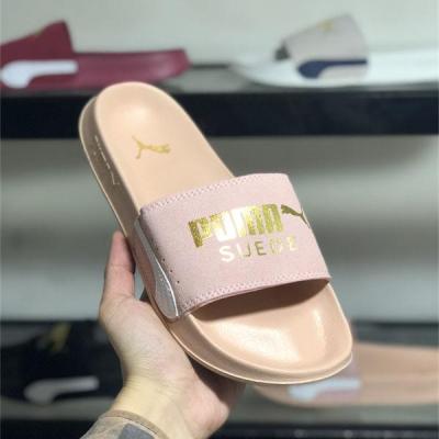 【Ready】🌈 Rihanna Second Generation Slippers Bronzing Non-slip Soft Bottom Beach Outdoor Bathroom Couple Leisure LEADCAT Flip-flops