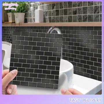 Shop 3D Kitchen Wall Tiles Sticker Online | Lazada.Com.My