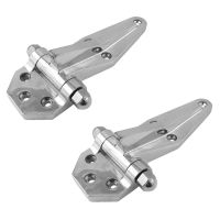 2X Brushed Satin Nickel Cooler Freezer 90 Degree Door Hinges Silver Tone Door Hardware  Locks