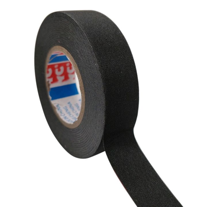 heat-resistant-adhesive-cloth-fabric-tape-for-automotive-cable-tape-harness-wiring-loom-electrical-heat-tape-9-15-19-25-32mm