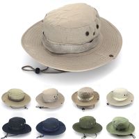 Camouflage Tactical Cap Outdoor Casual Mens Panama Bucket Hat Hunting Hiking Fishing Climbing Cap Sun Protection High Quality