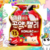 ? ซองใหญ่ 15pcs 300g เยลลี่บุก รสลิ้นจี่ Dolphin KONJAC Jelly Extra 50% LYCHEE Flavor