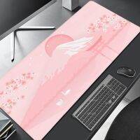 แล็ปท็อปพีซีสีชมพู Mousepad ญี่ปุ่น Sakura Table Pad Xxl Mousepad เครื่องเกมคีย์บอร์ดสำนักงานพรมอุปกรณ์เกมตารางจัดส่งฟรี