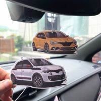 【DT】  hotCar Perfume Ornament Solid Paper Fragrance Accessories Rearview Mirror Ornament Pendant for Renault Megane RS Twingo GT