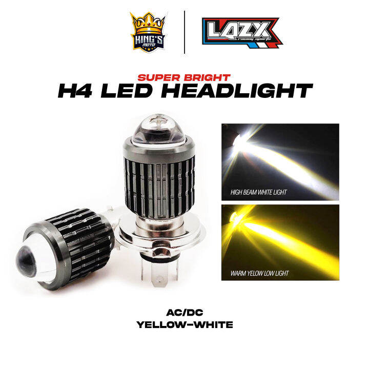 Honda Wave 100 Motorcycle Headlight LED Bulbs SUPER BRIGHT LED DUAL BEAM WHITE AND YELLOW