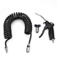 Black Duster Pneumatic Wind Blowing Kit Set with EU Connector PU Hose