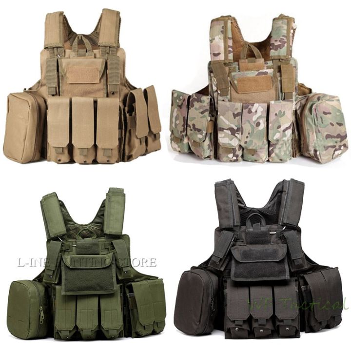 Tactical Military Molle Vest CIRAS Paintball Combat Releasable Armor ...