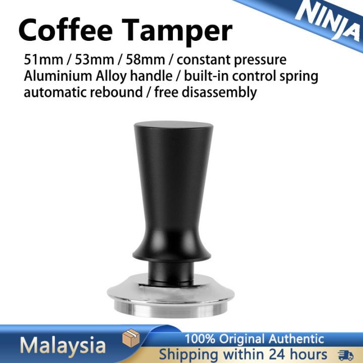 51/53/58mm Calibrated Tamper 30 Pounds Coffee Tamper Constant Pressure Aluminium  Alloy Handle Free Disassembly Coffee Making Accessories