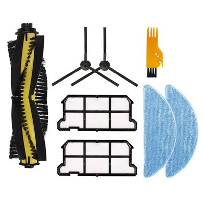 Robot Vacuum Cleaner Main Side Brushes Strainer Filter Mop Cloth SpareeParts Kit for Chuwi ILife V7 / V7S Plus