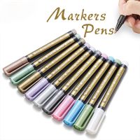 hot！【DT】 Metallic Paint Permanent Writing Painting Photo Album Scrapbook Glass Wood Canvas Card marker