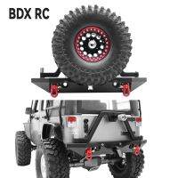 1/10 RC Crawler Car Axial SCX10 II III 90046 90047 AXI03007 TRX4 Aluminum Rear Bumper Bull Bar With Light Tire Holder