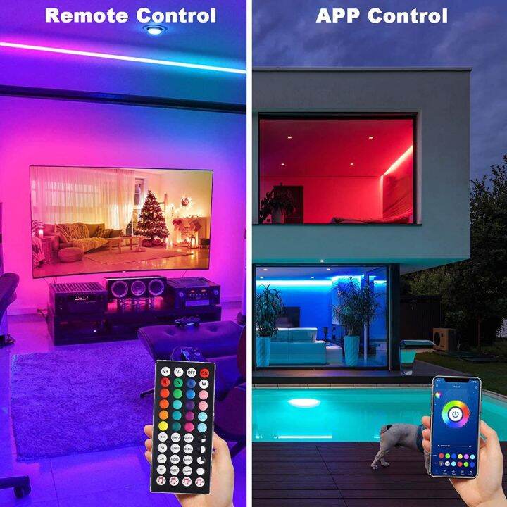 rgb-5050-led-strip-lights-with-remote-bluetooth-control-led-tape-music-sync-flexible-ribbon-for-home-room-decor-tv-lighting-led-strip-lighting