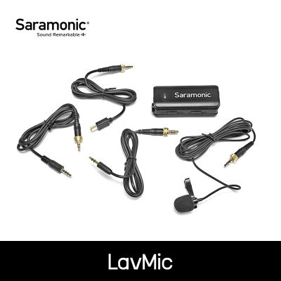 Saramonic อินเตอร์เฟซเสียงสำหรับสมาร์ทโฟน LavMic สำหรับ Gopro, กล้องและสมาร์ทโฟน