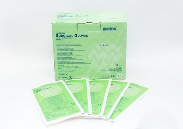 MOTEX ถุงมือผ่าตัด ชนิดไมมีแป้ง ปลอดเชื้อ 50 คู่/กล่อง