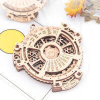 DE626 Wooden Toys Unique Assembled toy Carving Mechanical Transmission Calendar Puzzle Wooden Puzzle 3D Puzzle 2017 To 2044